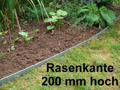 Rasenkante aus edelstahl v2a - aus,