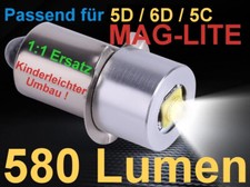 MAGLITE CREE LED Upgrade (580LM) Für 5 - 6 Batterien (C+D) - Kostenloser Versand