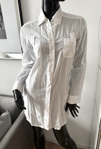 Longbluse hemd 34 weiß - longbluse,