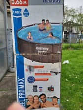 swimming pool 3.66m Durchmesser  und 1 m Tiefe Marke Bestway Steel pro max