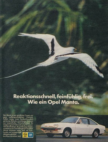 Opel manta reklame - opel,