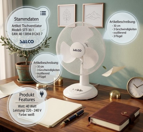 Salco tischventilator stt - salco,