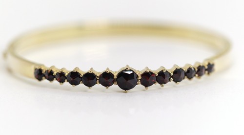 Vintage gelbgold granat - vintage,