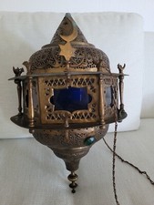 Antike große osmanisch türkisch marokkanische Lampe Pendelleuchte Decken rar 