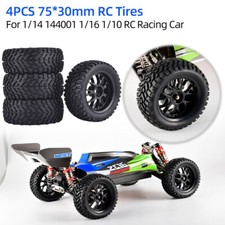4 Stk 75 mm Offroad Buggy Reifen Rad 12 mm Sechskantnaben für 1/10  RC Rennwagen