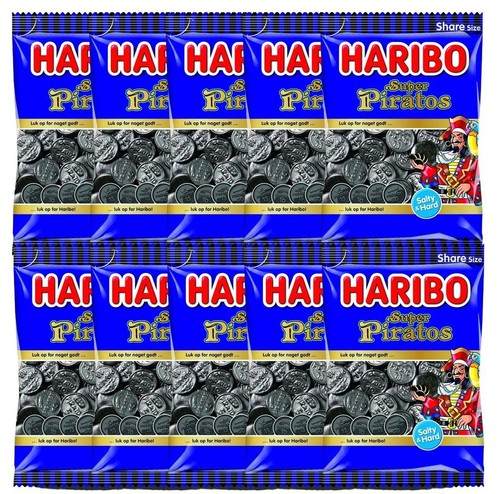 10x haribo super piratos - super,