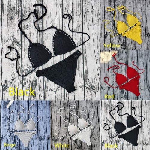 Handgefertigter strick bikini - strick,