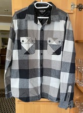 Herren Hemd von Ezekiel Gr. L grau/schwarz kariert