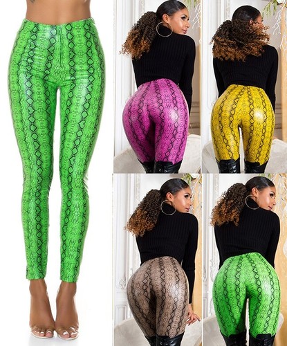 Koucla high waist hose wetlook - high,
