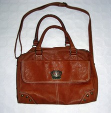 ***** DamenTasche mit Krone Braun mit  abnehmbarem SchulterTrageriemen    *****
