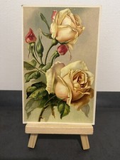 Vintage Postkarte gelbe und