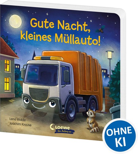 Gute nacht kleines - nacht,, müllauto