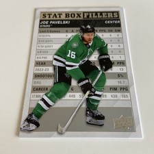 NHL Card-Joe Pavelski-Stat Box Fillers-UD1 2023-24-Dallas
