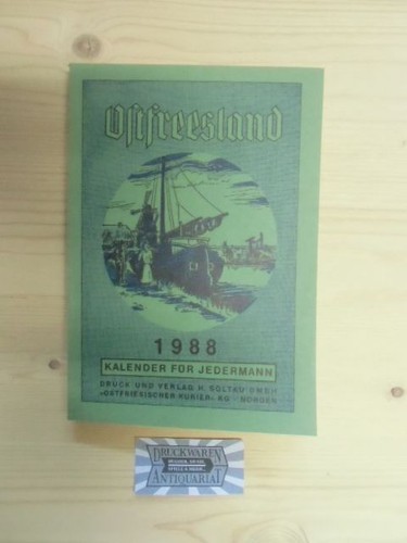 Ostfriesland 1988 kalender - ostfriesland, 1988.