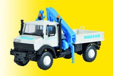 Kibri 13059 UNIMOG Breuer mit Kran Bausatz HO 1:87 NEU