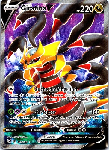 Giratina pokemon karte - v,