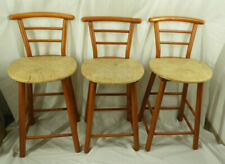 3 x Kirchenholz Stühle Bar Hochstühle Vintage