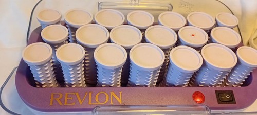 Revlon pink heated rollers - revlon,