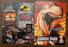 Data East Jurassic Park / 2 Flyer (deutsch + US) / Flipper Pinball
