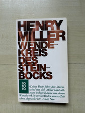 Henry Miller - Wendekreis des Steinbocks - Taschenbuch-1988, 1x gelesen.