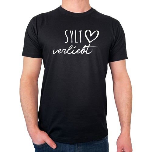 Herren shirt sylt verliebt - t-shirt,