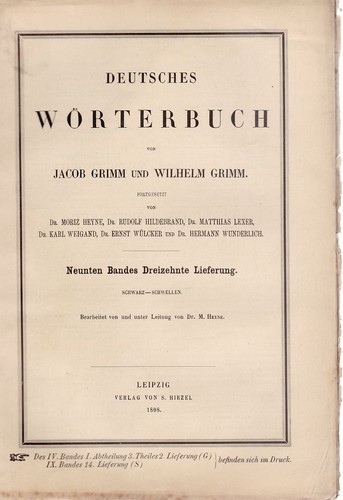 Deutsches wörterbuch von - deutsches,