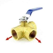 Dreiwege-Kugelhahn von 1/4"-1"