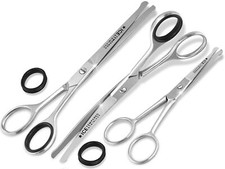 Profi GROOMING-SET Hundeschere Fellschere Pfotenschere Hunde-Haarschere Schere