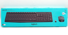 Logitech MK235 Tastatur-und-Maus-Set Kabellos - Schwarz US-Englisch QWERTY