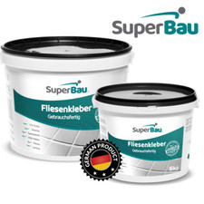 SuperBau Fliesenkleber WEIß  Flexkleber FÜR DEKO FLIESEN MOSAIK Fertig 5& 15 Kg