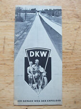 Original Prospekt - DKW Motorräder - 30er Jahre - RT - KS - SB - Sport 