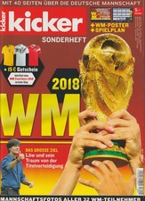 Sportmagazin Kicker Sonderheft Fussball WM 2018 in Russland