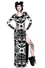 Killstar Kleid Long maxi Dress Spiritus Snake größe L Gothic helloween