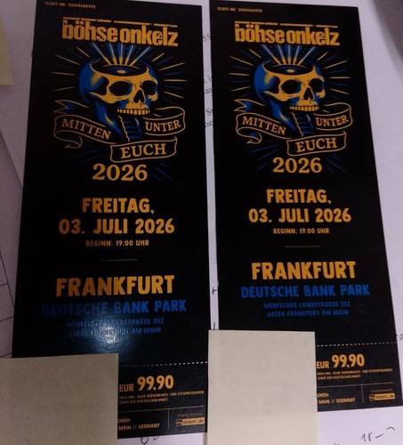 Tickets böhse onkelz ffm - 2,