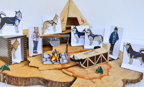 Tolles husky bastelset zum - husky,