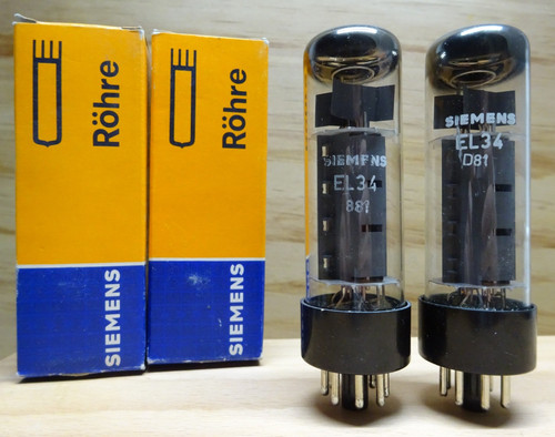 Pair siemens el34 rft made - rft,