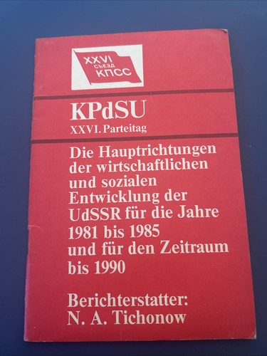 Xxvi parteitag kpdsu 1981 - xxvi.,