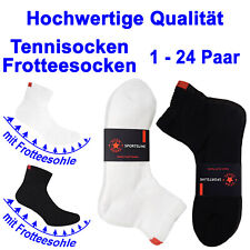 Socken schwarz Tennis Frottee