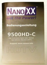 NanoXX 9500 HD-C, Bedienungsanleitung - User Manual 