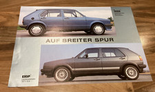 Golf 1 und Golf 2. Original Alu Felgen Übersicht