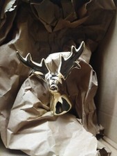 Hirschkopf in gold, praktisch als Fingerringhalter oder als Dekoartikel