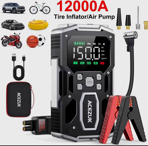 Jump starter 12000a 150psi - jump,