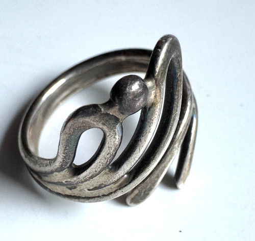 Jugendstil ring 925 silber - jugendstil,