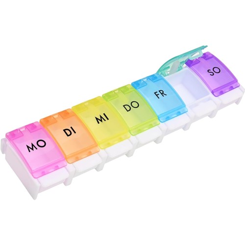 Tablettenbox tage regenbogen - 7,