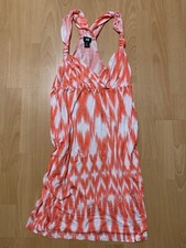 Sommerkleid weiß-koralle, Gr