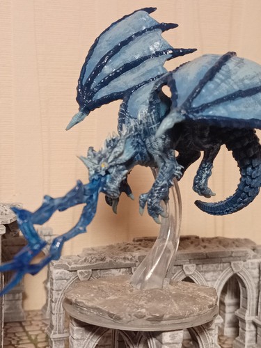 Young blue dragon painted - young,