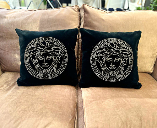 Versace home medusa bestickt - home,