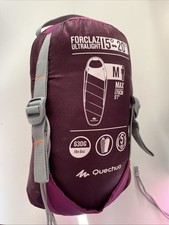 Forclaz Ultralight Quechua 15-20 Grad Schlafsack Lila