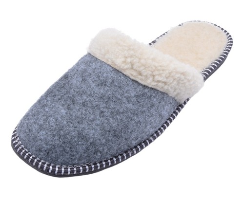 Warme filzpantoffeln mit - warme,