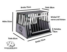 DOGHEAD Hundetransportbox Alu